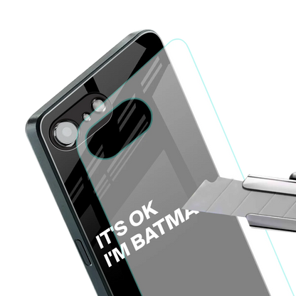 Dark Knight stylish phone case for iphone 16e | glossy glass and slim fit