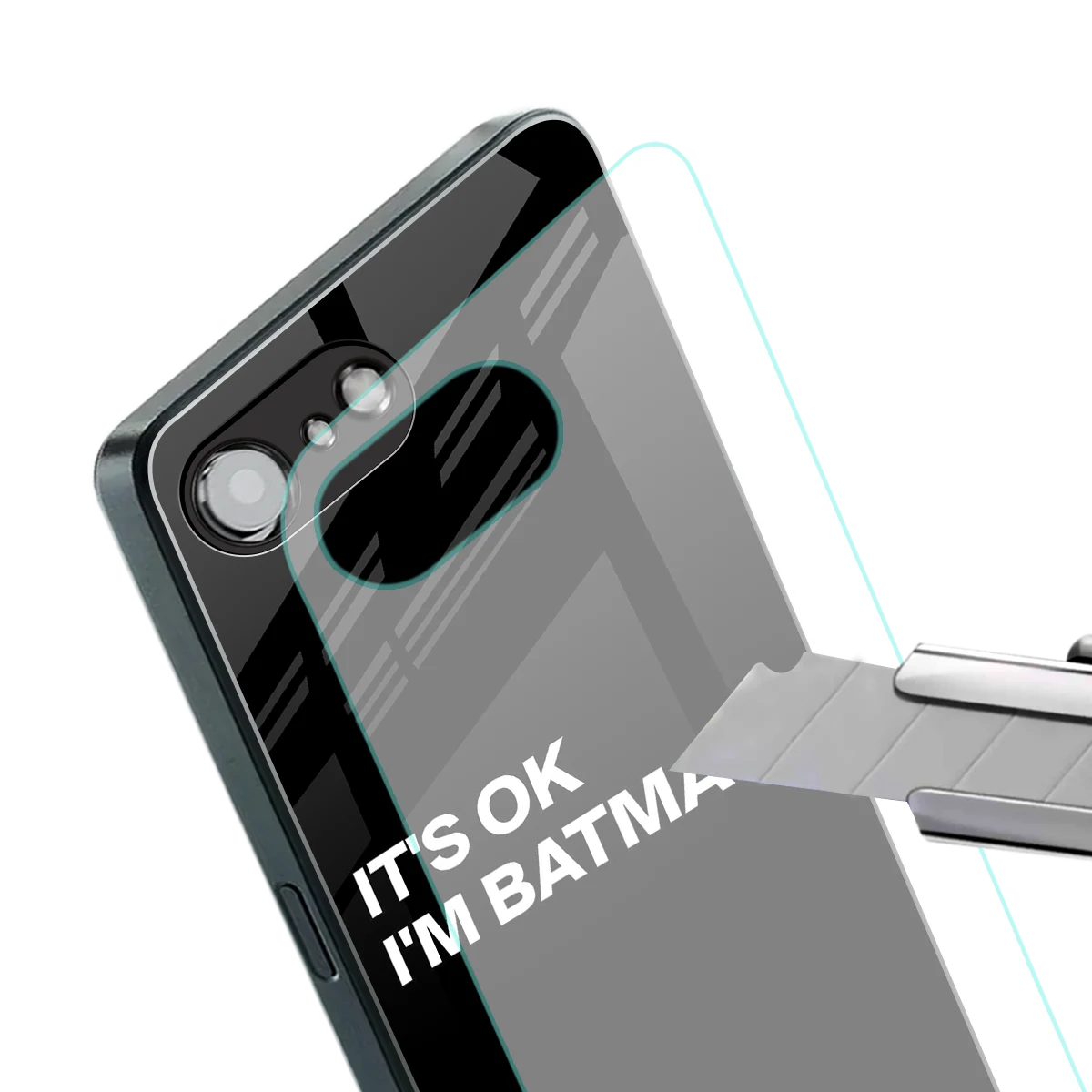 Dark Knight stylish phone case for iphone 17e | glossy glass and slim fit