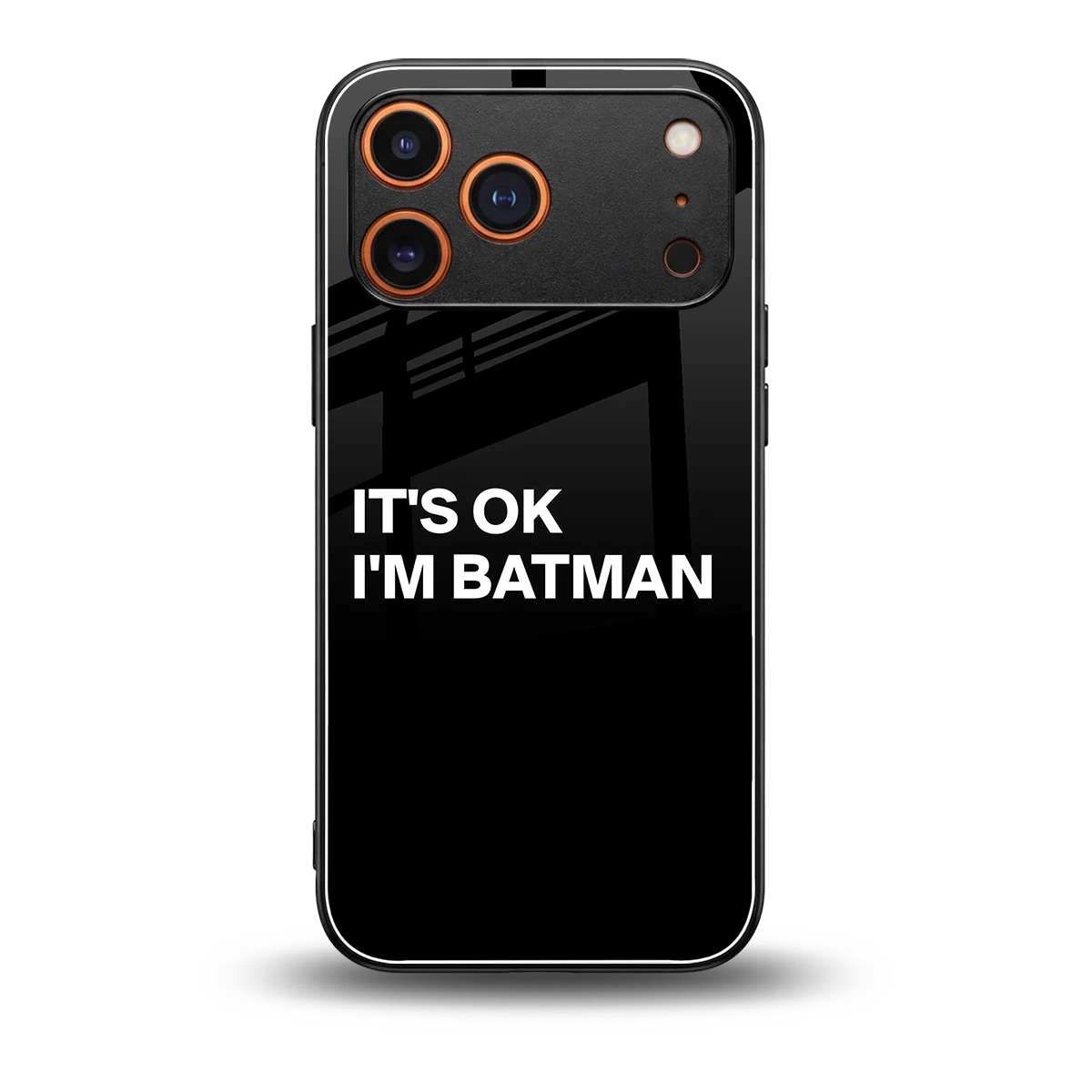 Dark Knight back phone cover | glass case for iphone 17 pro