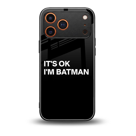 Dark Knight back phone cover | glass case for iphone 17 pro max