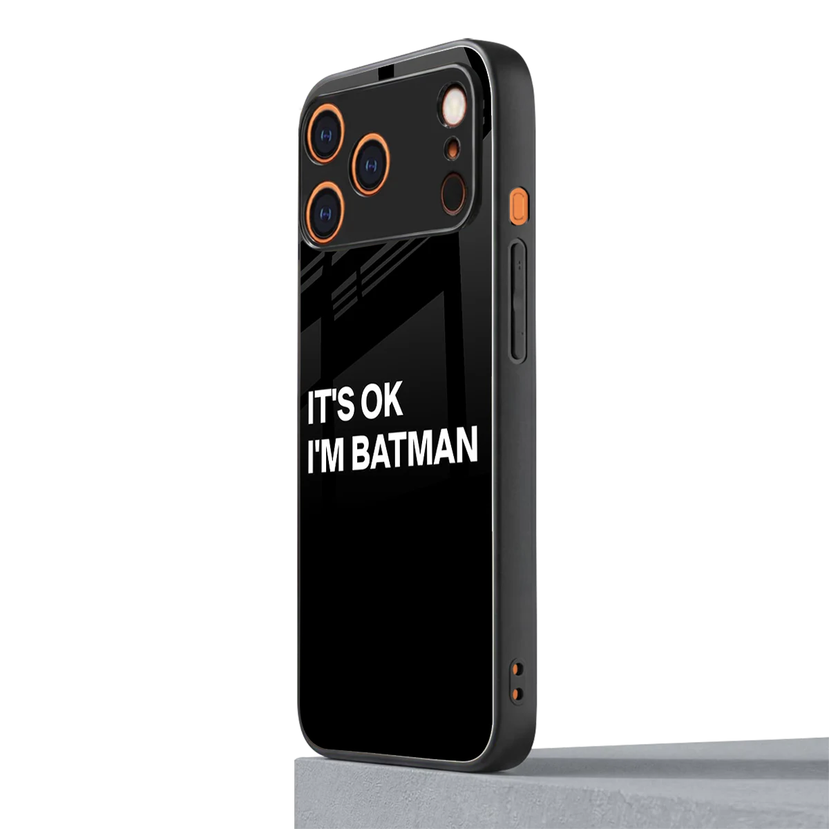 Dark Knight iphone 17 pro mobile cover | shockproof glass phone case