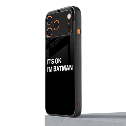 Dark Knight iphone 17 pro mobile cover | shockproof glass phone case