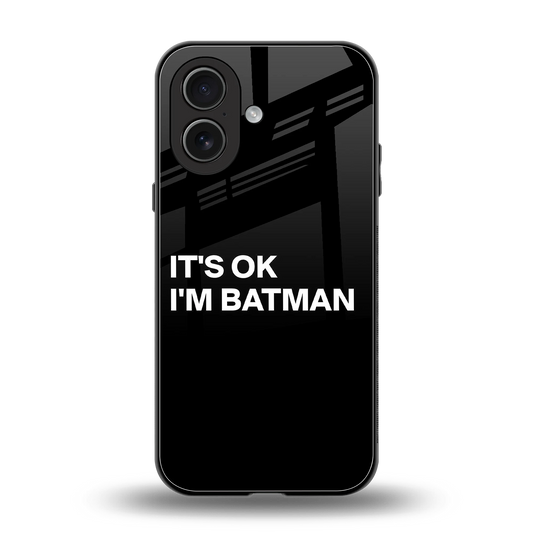 Dark Knight back phone cover | glass case for iphone 17