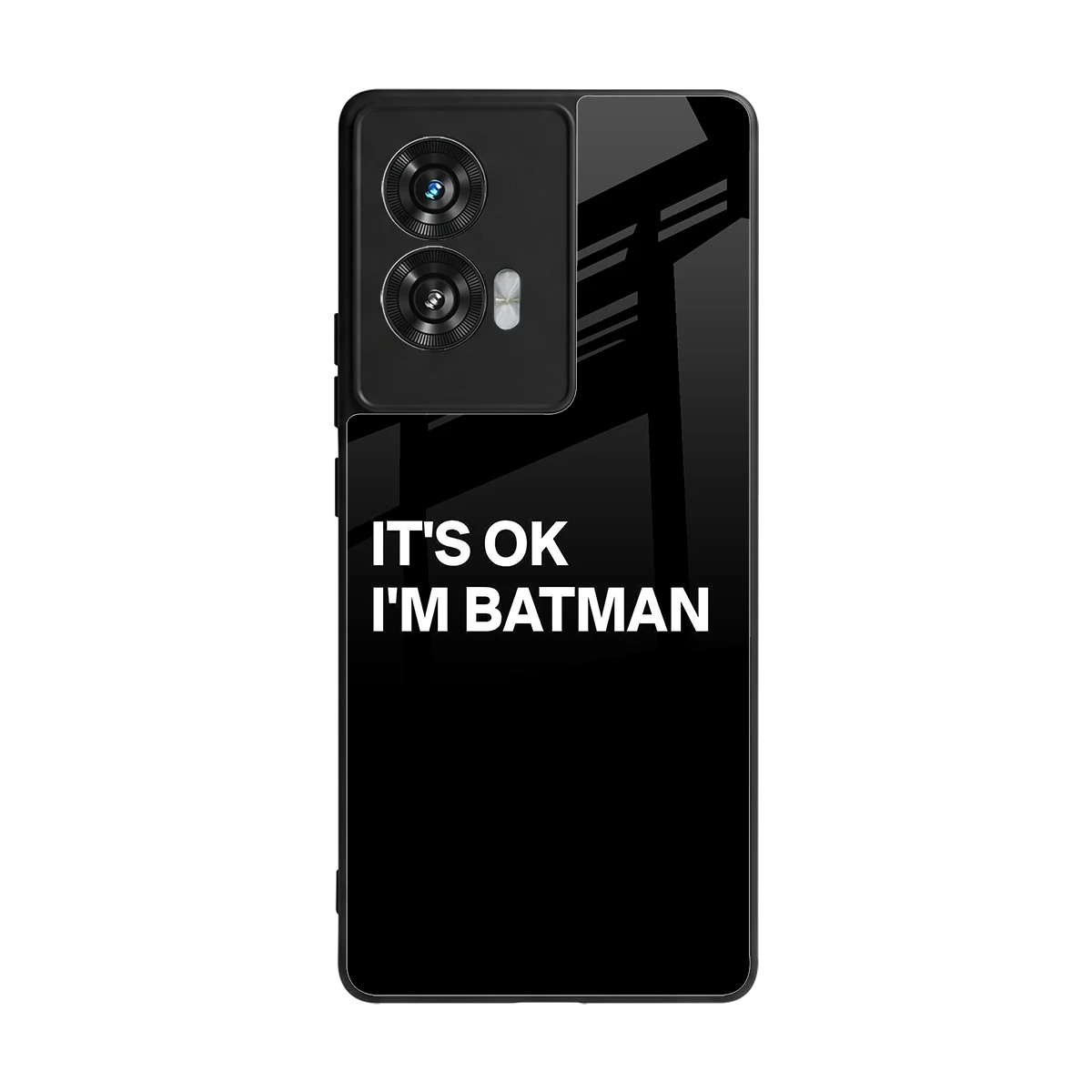 Dark Knight back phone cover | glass case for motorola edge 50 fusion