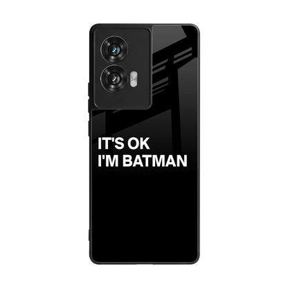 Dark Knight back phone cover | glass case for motorola edge 50 fusion