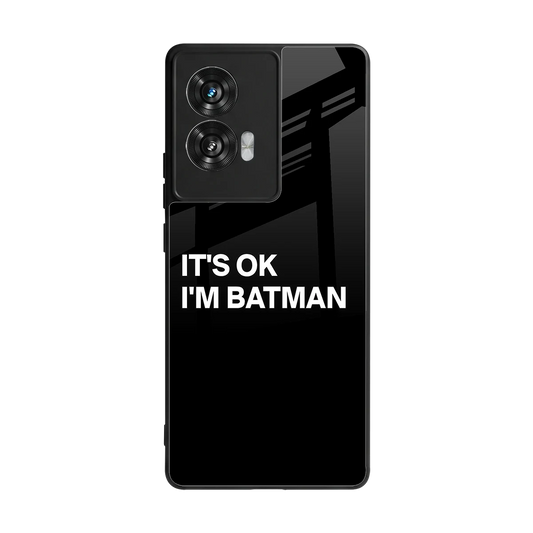 Dark Knight back phone cover | glass case for motorola edge 50 fusion