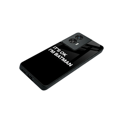 Dark Knight stylish phone case for motorola edge 50 fusion | glossy glass and slim fit