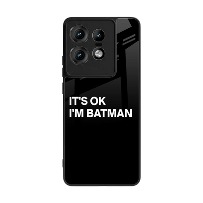 Dark Knight back phone cover | glass case for motorola edge 50 pro