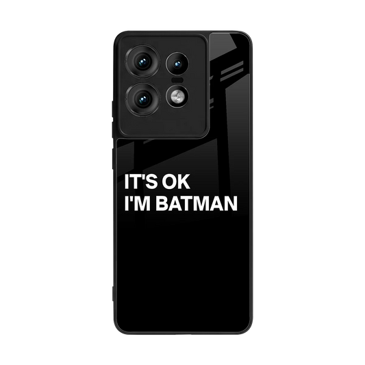 Dark Knight back phone cover | glass case for motorola edge 50 pro