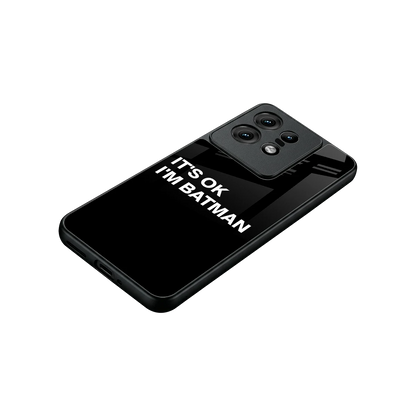 Dark Knight stylish phone case for motorola edge 50 pro | glossy glass and slim fit