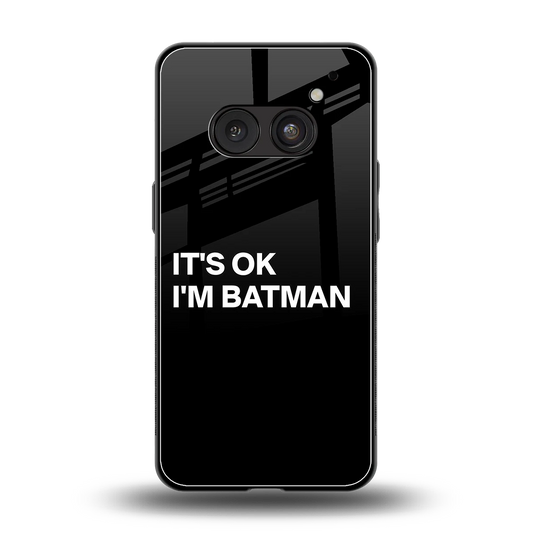 Dark Knight back phone cover | glass case for nothing phone 2a