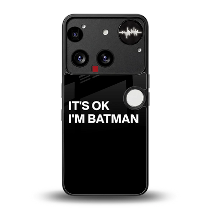 Dark Knight back phone cover | glass case for nothing phone 3