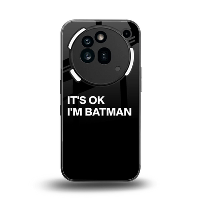 Dark Knight back phone cover | glass case for nothing phone 3a pro