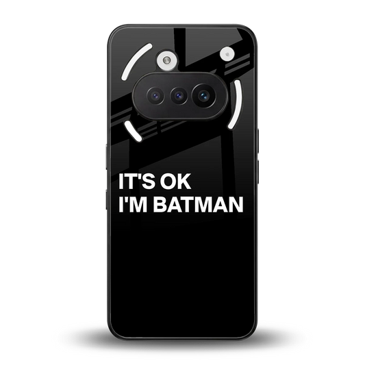 Dark Knight back phone cover | glass case for nothing phone 3a
