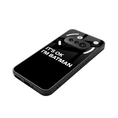 Dark Knight stylish phone case for nothing phone 3a | glossy glass and slim fit