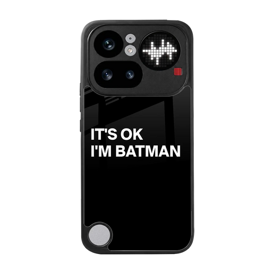 Dark Knight back phone cover | glass case for nothing phone 4a pro