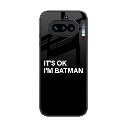 Dark Knight back phone cover | glass case for nothing phone 4a