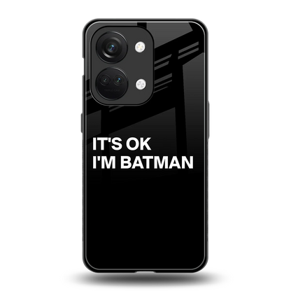 Dark Knight back phone cover | glass case for oneplus nord 3