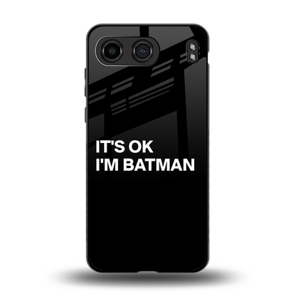 Dark Knight back phone cover | glass case for oneplus nord 4