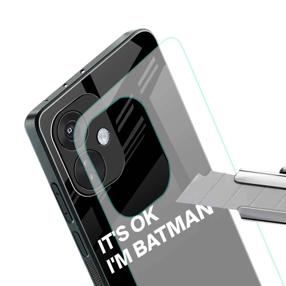 Dark Knight stylish phone case for oneplus nord ce 3 | glossy glass and slim fit