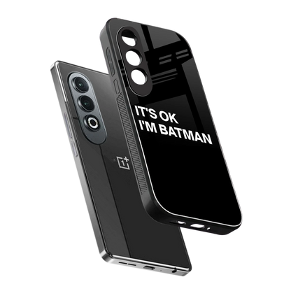 Dark Knight sleek oneplus nord ce 4 cover with tempered glass back and TPU edges