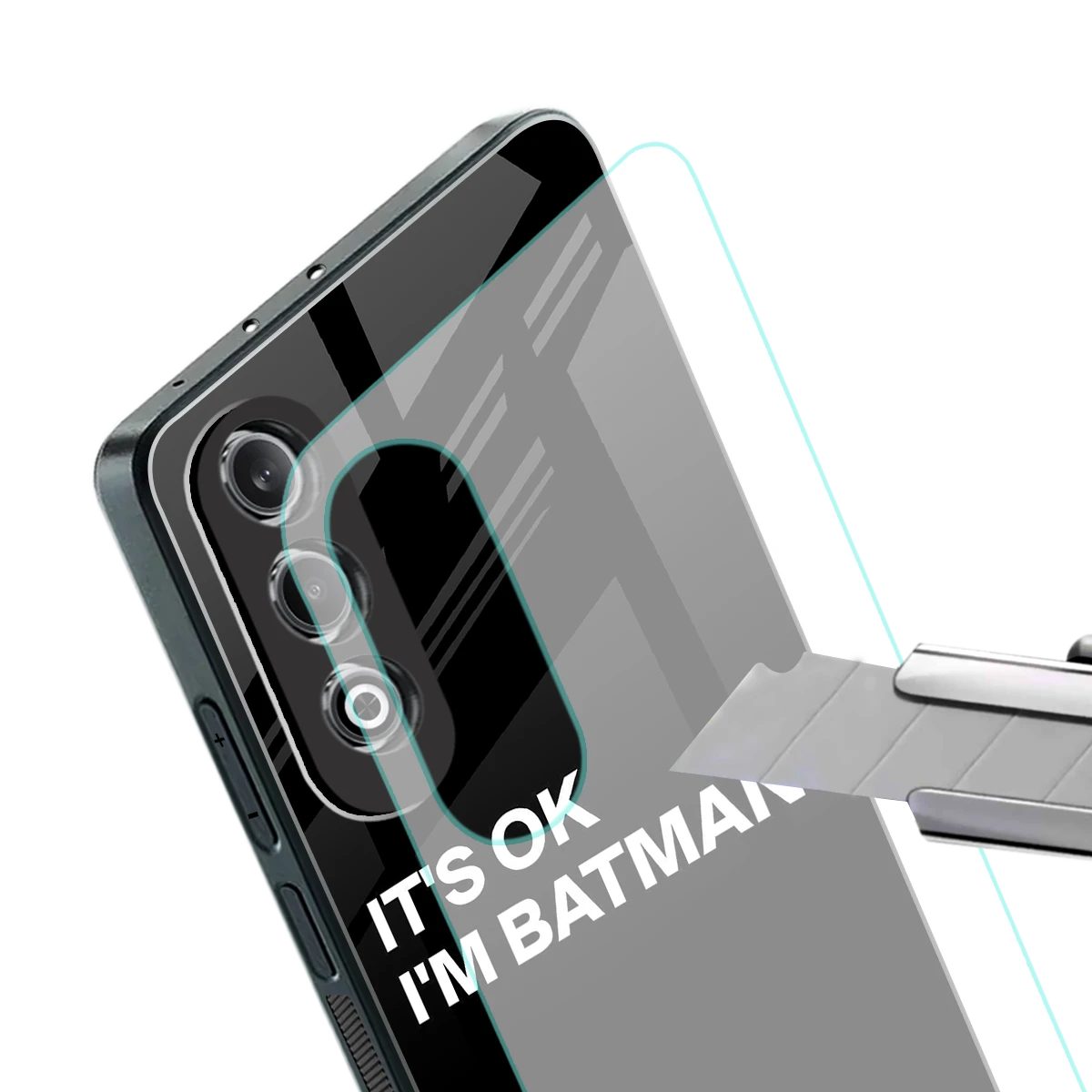 Dark Knight stylish phone case for oneplus nord ce 4 | glossy glass and slim fit