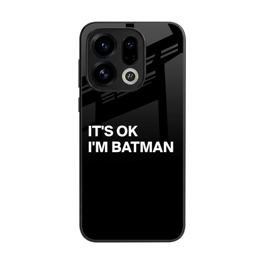 Dark Knight back phone cover | glass case for oppo find x9