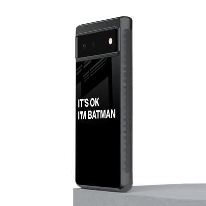 Dark Knight stylish phone case for google pixel 6a | glossy glass and slim fit