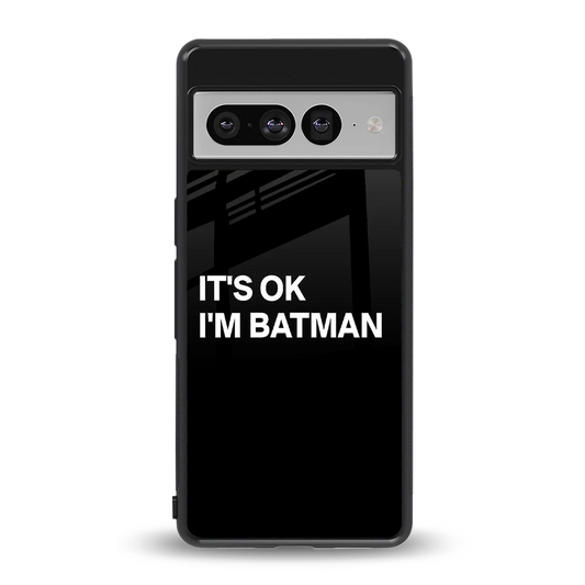 Dark Knight back phone cover | glass case for google pixel 7 pro