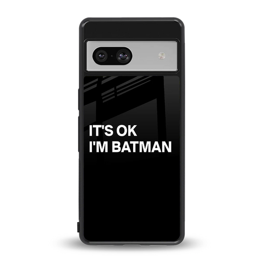 Dark Knight back phone cover | glass case for google pixel 7a