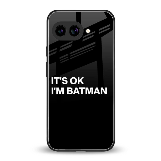 Dark Knight back phone cover | glass case for google pixel 9a