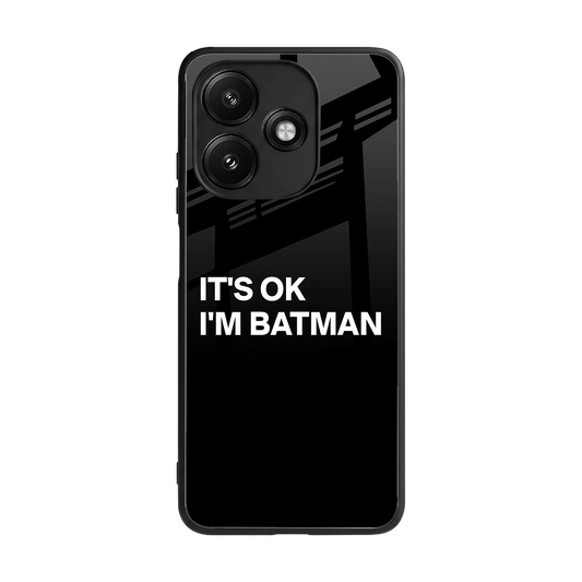 Dark Knight back phone cover | glass case for redmi 12 5g