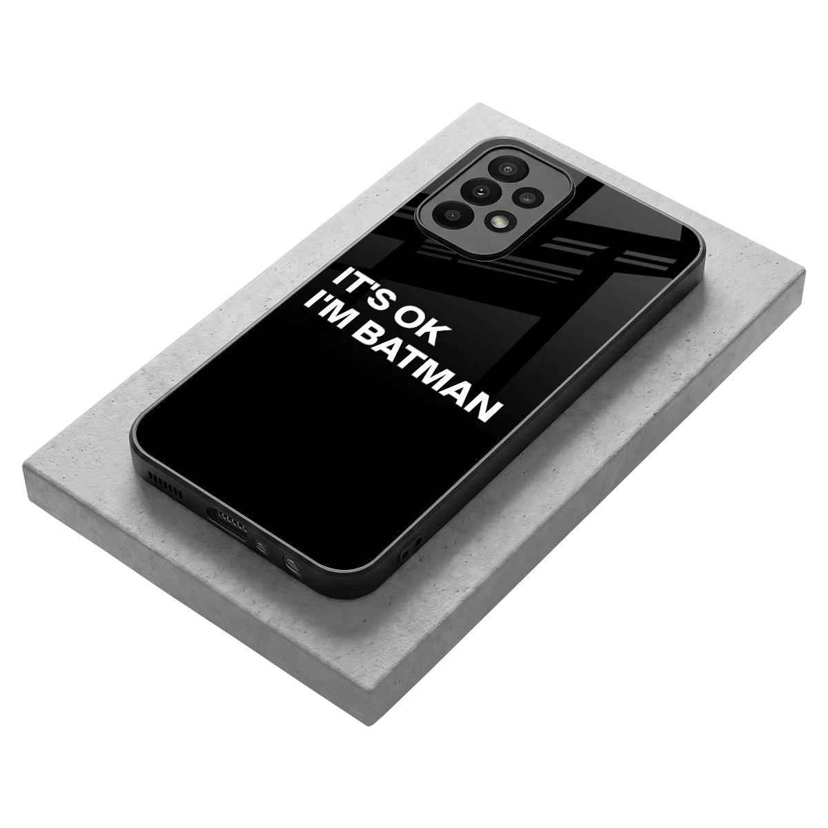 Dark Knight stylish phone case for samsung galaxy a23 | glossy glass and slim fit