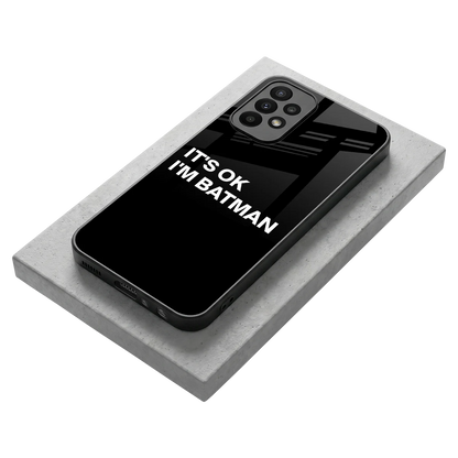 Dark Knight stylish phone case for samsung galaxy a23 | glossy glass and slim fit