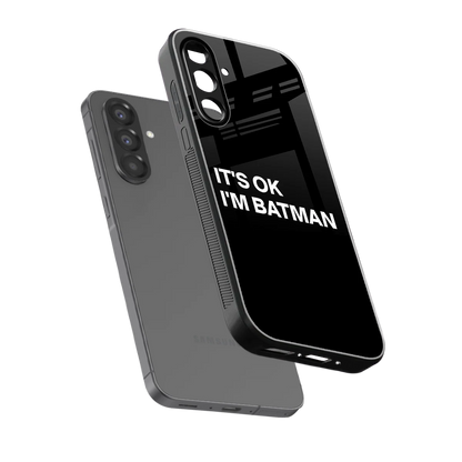 Dark Knight sleek samsung galaxy a36 5g cover with tempered glass back and TPU edges