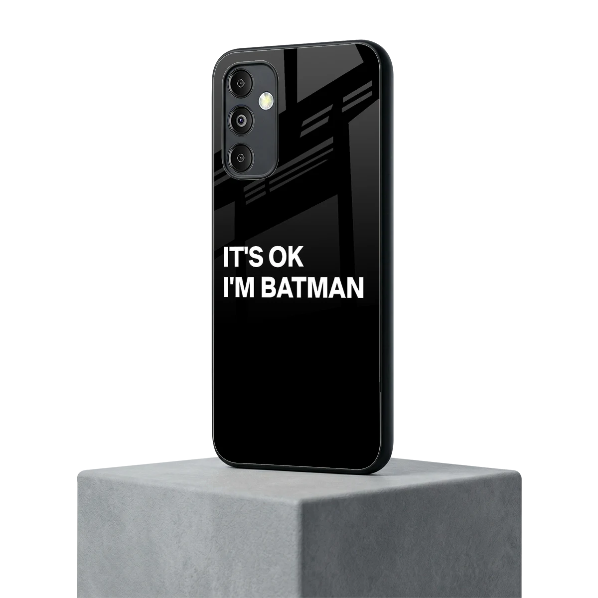 Dark Knight samsung galaxy m14 5g mobile cover | shockproof glass phone case