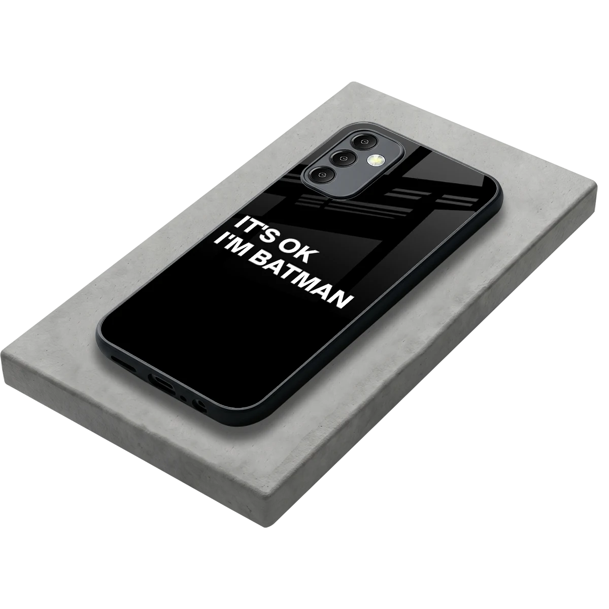 Dark Knight stylish phone case for samsung galaxy m14 5g | glossy glass and slim fit