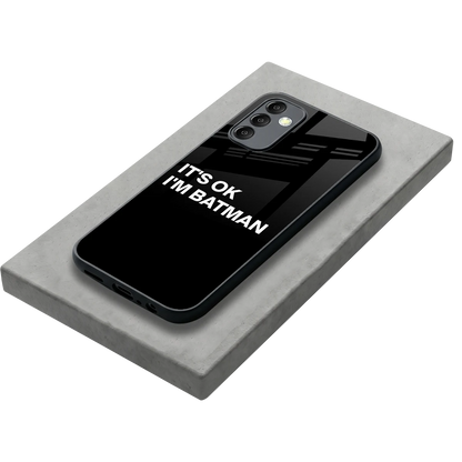 Dark Knight stylish phone case for samsung galaxy m14 5g | glossy glass and slim fit