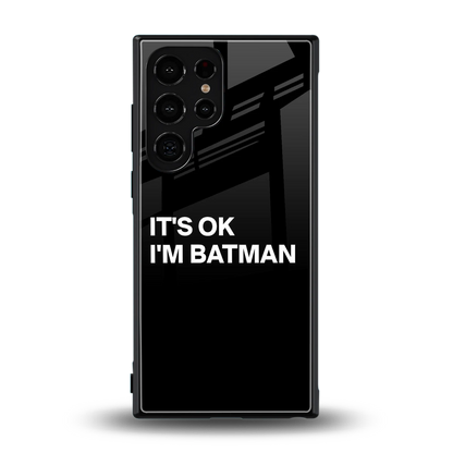 Dark Knight back phone cover | glass case for samsung galaxy s24 ultra