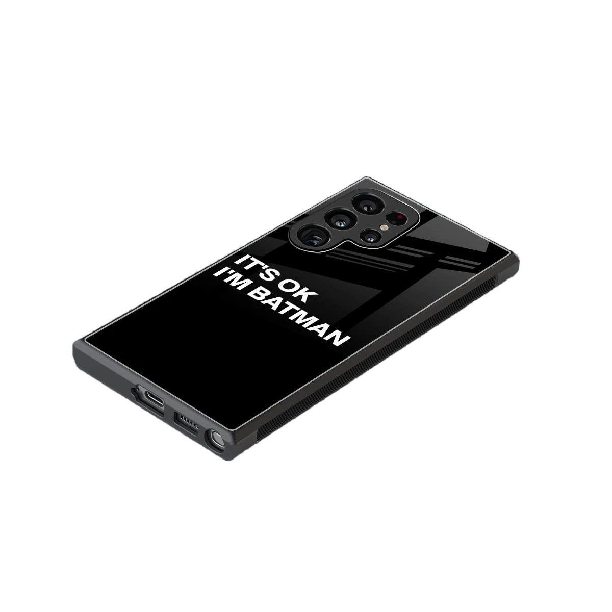 Dark Knight stylish phone case for samsung galaxy s23 ultra | glossy glass and slim fit