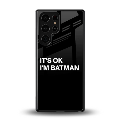 Dark Knight back phone cover | glass case for samsung galaxy s26 ultra