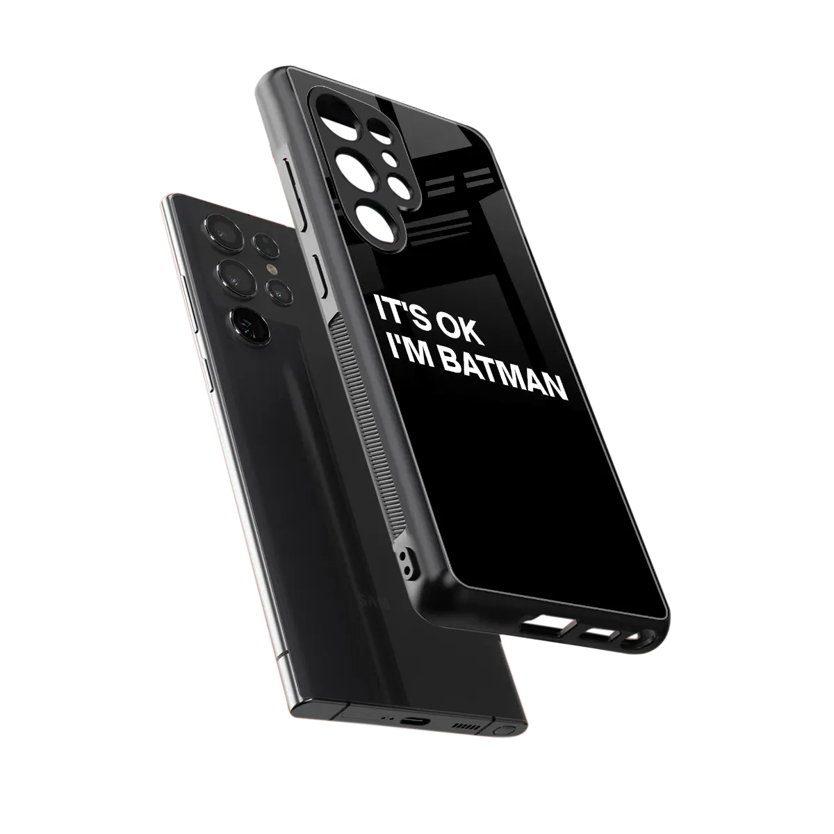 Dark Knight sleek samsung galaxy s26 ultra cover with tempered glass back and TPU edges