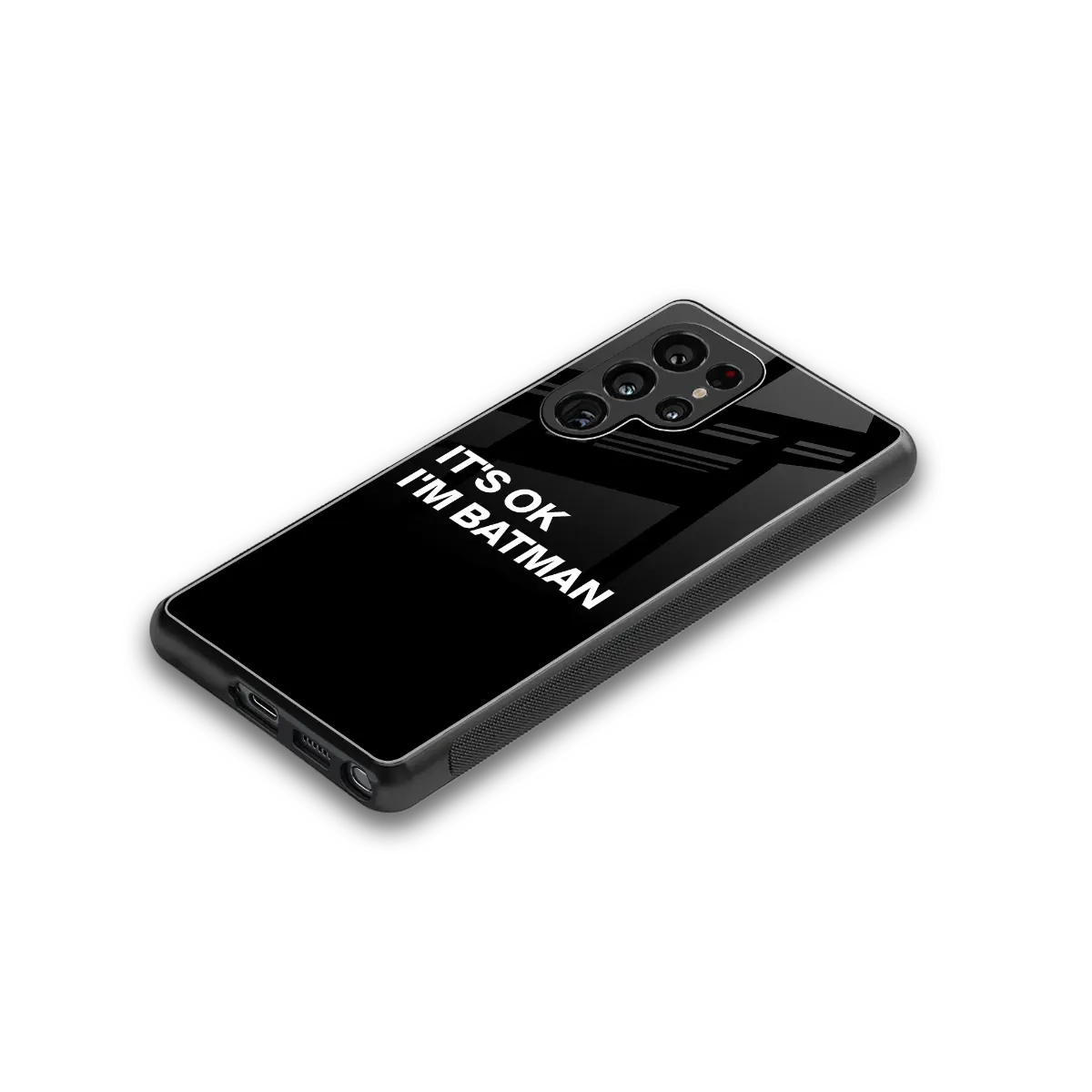 Dark Knight stylish phone case for samsung galaxy s25 ultra | glossy glass and slim fit