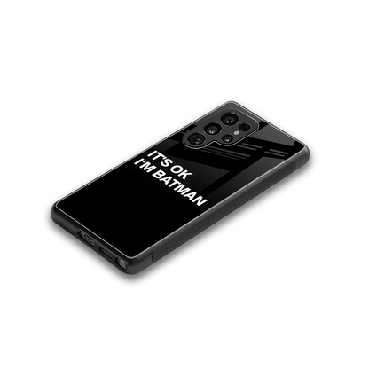 Dark Knight stylish phone case for samsung galaxy s25 ultra | glossy glass and slim fit