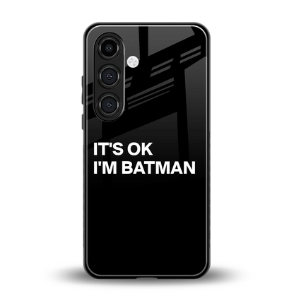 Dark Knight back phone cover | glass case for samsung galaxy s24