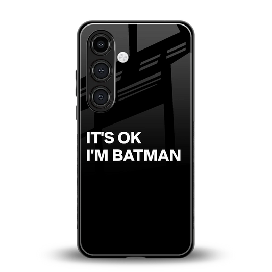 Dark Knight back phone cover | glass case for samsung galaxy s24 plus