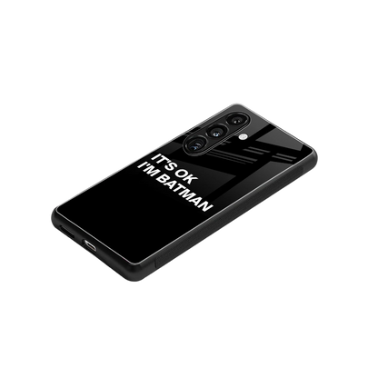 Dark Knight stylish phone case for samsung galaxy s24 plus | glossy glass and slim fit