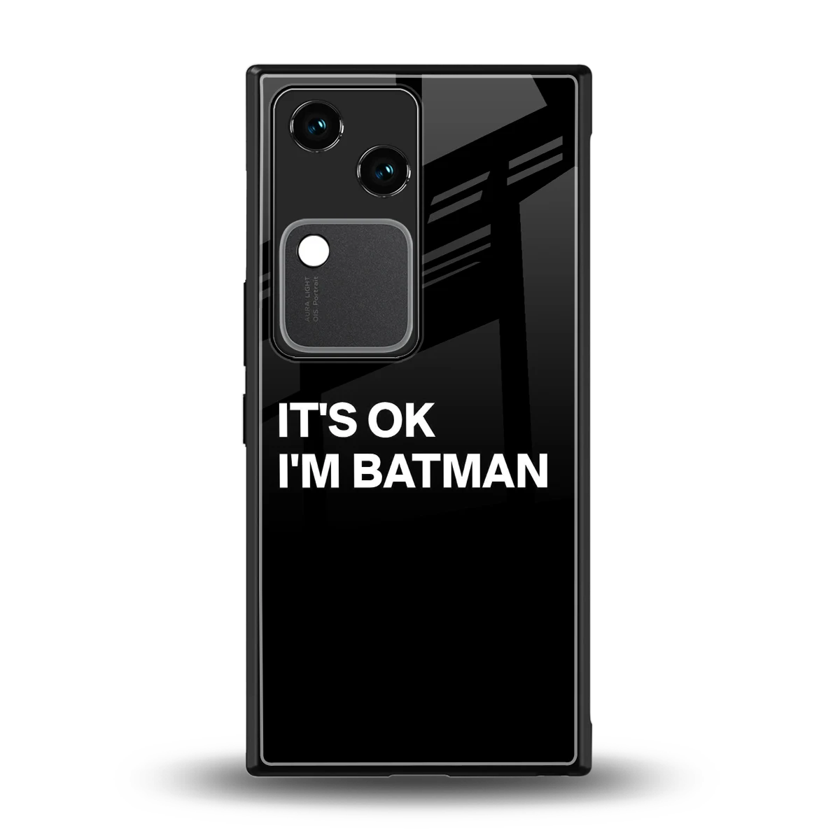 Dark Knight back phone cover | glass case for vivo v30