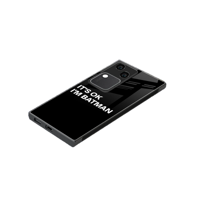 Dark Knight stylish phone case for vivo v30 | glossy glass and slim fit