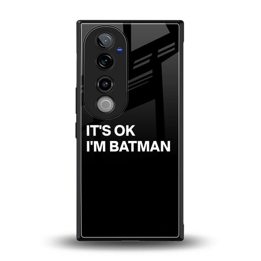 Dark Knight back phone cover | glass case for vivo v40 pro